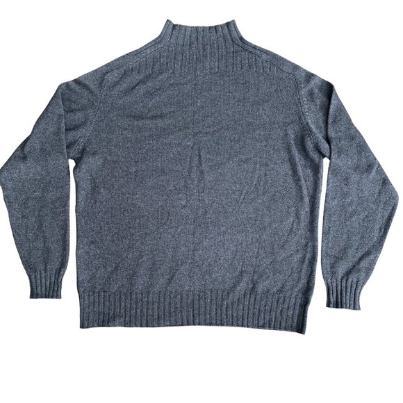 C The Collection Silk Cashmere Sweater Gray Quiet Luxury Minimalist Old Money-M - Picture 1 of 13